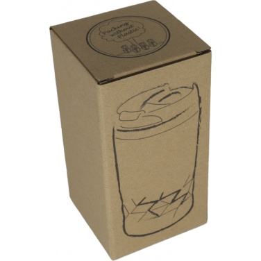 Logo trade corporate gifts image of: Stainless steel mug with lid ROMA 250 ml